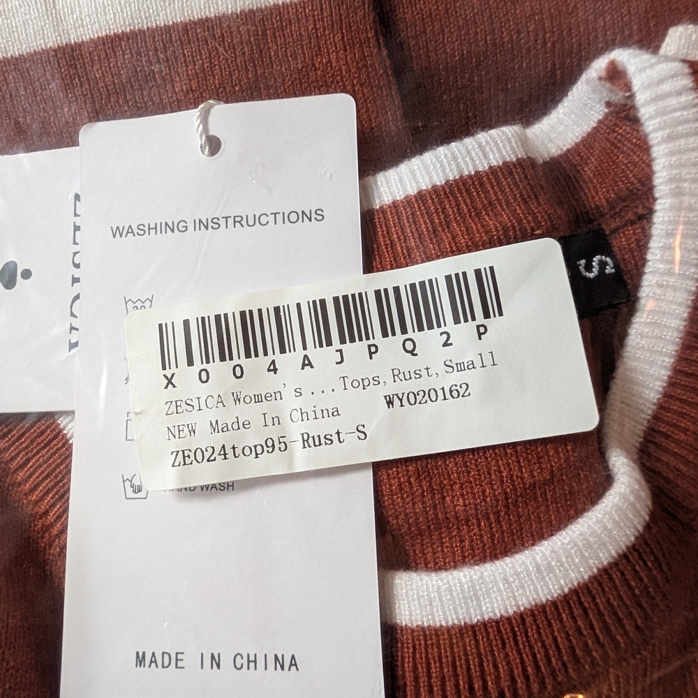 Women's Rust Sweater - Picture 3 of 5